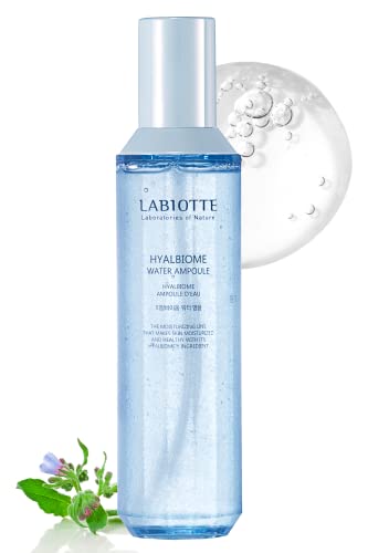 LABIOTTE Hyalbiome Water Ampoule 5.07 Fl Oz | Hydrating Face Moisturizer with Hyaluronic Acid | Sensitive Skin Face Moisturizer & Facial Care | Korean Skin Care Hydrating Moisturizer with Lactic Acid