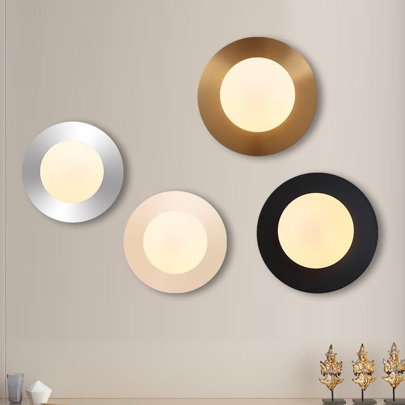 Nordic Light Luxury Wall lamp Designer Soft Decoration Simple Aisle Background Wall Bedroom Bedside Glass Ball Wall lamp