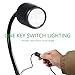 Xapolu LED Magnetic Work Light with Flexible Gooseneck, 12W 1200 Lumens 6500K 110V US Plug, Machine Lathe Light with Magnetic Base for Sewing Machine, Work Bench, Lathe Workbenches