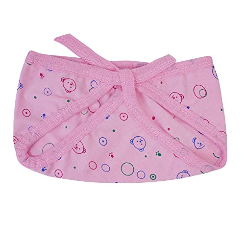 Image of Baby Hosiery Nappy Langot Washable and Reusable Plain Solid Cloth Langot /Cloth diaper /U Shaped /Nappy Tying Langot For Baby Boys and Baby Girls - Pack of 6 (Small) (Multicolor)