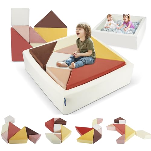 Heypappy Kids Play Sofa, Tangram Square Puzzles Couch...