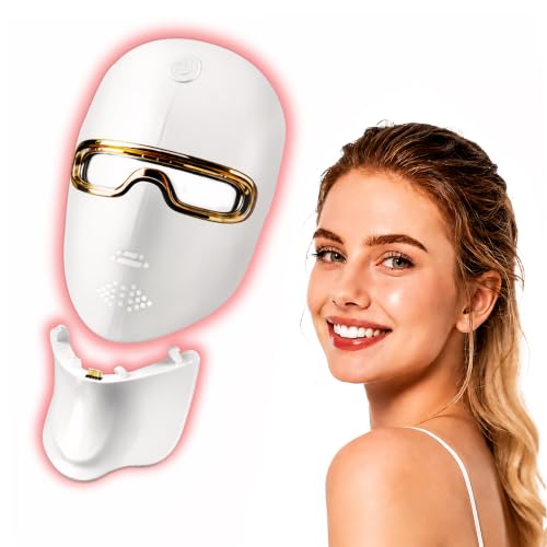 Red Light Therapy Mask for Face, 850nm NIR Treats Acne &amp; Wrinkles