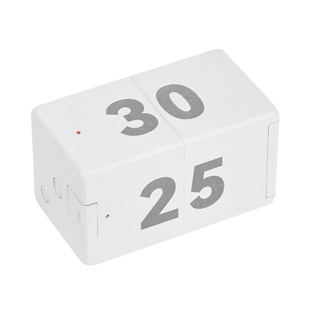 Mioyoow Battery Version Pomodoro Timer, Productivity Cube Timer Rotating Preset Countdown Timer Study Timer With Sensor Design For Working Studying Exercising Cooking