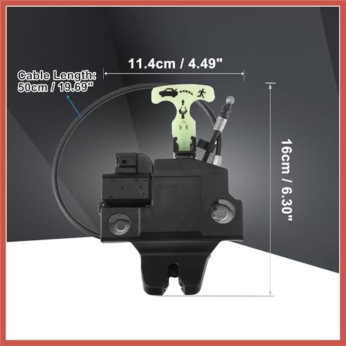 Image of ACROPIX Replacement Rear Liftgate Door Lock Actuator with Cable for Subaru Legacy 2010-2014 for Subaru Outback 2010-2014 Tailgate Latch Assembly Black Car Parts