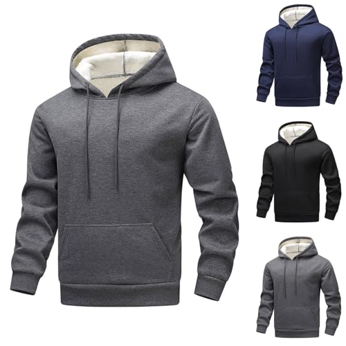 Cambkatl Men's Fleece Lined Basic Hoodies Winter Warm Long Sleeve Pullovers Outdoor Casual Sweatshirt with Pocket2