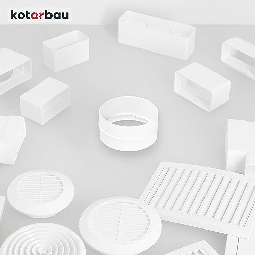 KOTARBAU® Verbindungsstück für Lüftungsrohr Rundkanal Ø 125 mm