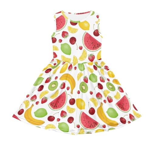Little Girl Summer Dress Clothes A-line Casual Dress with Pocket 2-14