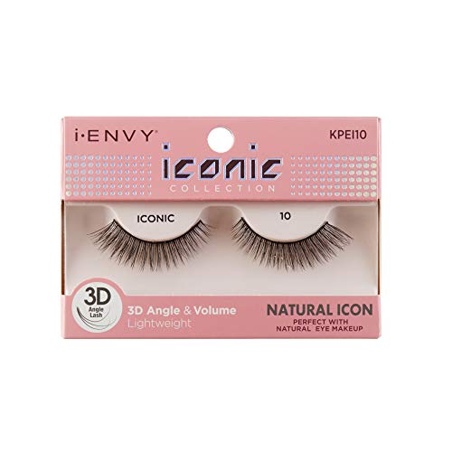 Kiss I Envy Iconic Collection Lashes #10 3D Angle & Volume (Natural)