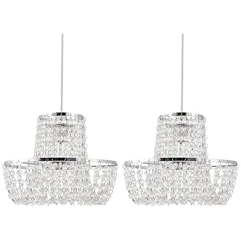 Clear Jewelled Chandelier Ceiling Light Shades Cover