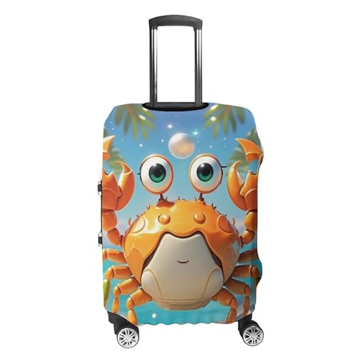 Summer Cartoon Crab Printed Luggage Cover Protector, Fits 18-32 Inch Luggage4