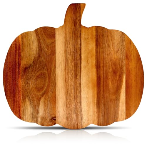 Halloween Charcuterie Board Gifts Pumpkin Shaped Wooden Cutting B...