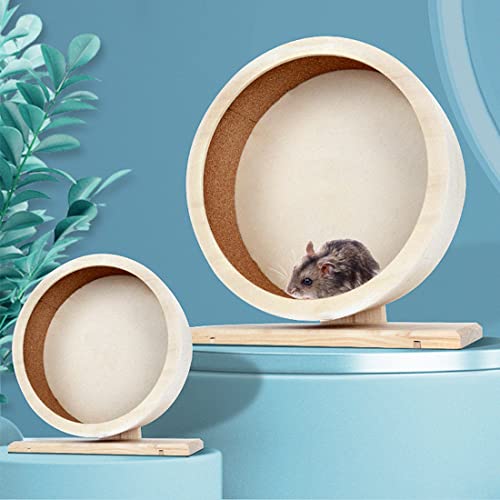 Antiai Hamster Wooden Silent Wheel, 12 Inch Small Animal Exercise Wheel Accessories thumb #5