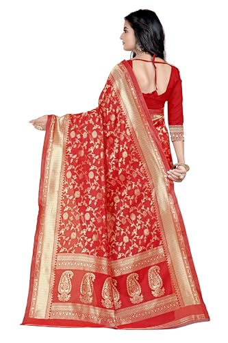 Image of Women's Banarasi Saree Pure Kanjivaram Silk Saree Soft Party Saree collections With Blouse Piece for Wedding saree