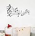 Adesivi Murali Musica In Vinile Soggiorno Camera Da Letto Note Musicali Decorazione Corridoio Adesivi Murali In Vinile Nero Decorazione Della Casa 40X21 Cm