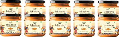 Image of First Bud Organics Lakadong Turmeric Powder 100 GM | High Curcumin Content Haldi Powder| Organic | Immunity Booster | Unprocessed | Directly sourced from Meghalaya, 100 GM X 10 Pack Of 10