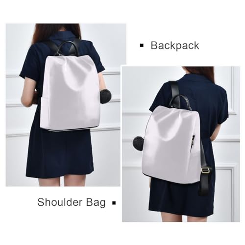 Sac à dos en sergé de polyester Magnolia finition pompon chic
