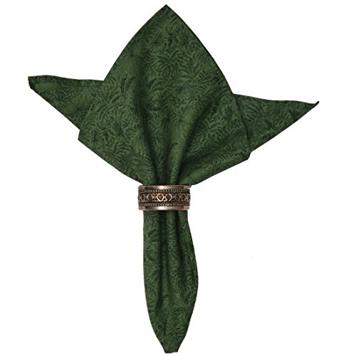 Servilletas de Tela Cuadradas Verdes Floral x4 miniatura 1