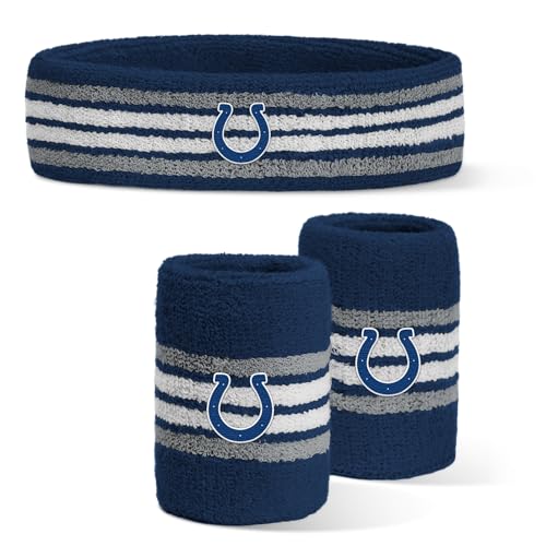 Image of For Bare Feet NFL Officially Licensed Team Logo Headband & Wristband Combo Pack Team Color OSFM