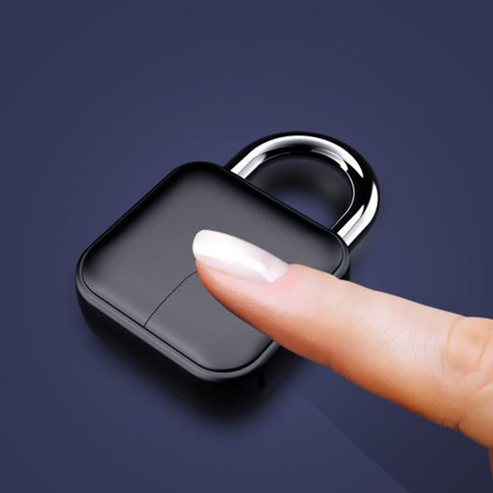 Candado de huellas dactilares, cerradura de seguridad inteligente sin llave, funda de viaje, cerradura biométrica de seguridad con detección de dedos (huellas dactilares inteligentes para TUYA)