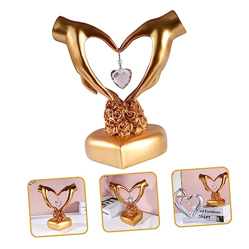 HOMSFOU 2 Peças Enfeites De Amor Decorações De Casamento Decoração De Mesa De Jantar Decoração De Ca