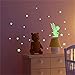 Fée des Fleurs Glow in The Dark Stickers Muraux, Autocollants Lumineux, Étoiles Lumineuses Et Autocollant Muraux Fluorescents Lumineux Autocollant Plafond pour Décoration De Chambre d'enfant Bébé