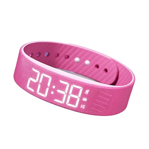 Image of Vibrating Alarm Clock Watch, 2026 New Rechargeable Silent Alarm for Deep Sleepers, LED Display Vibrating Alarm Watch for Elderly