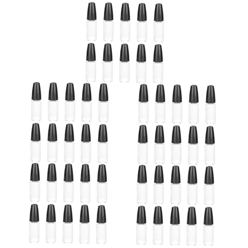 Cabilock 5sets 10pcs Transparent Applicator Bottles Small Squeeze Bottles with Caps for Precise Dispensing for Crafting DIY Projects and Liquid Transfer 10pcs*5