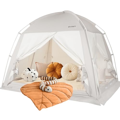Bed Tents Canopy Bed&ndash;Privacy Dream Tent for Cozy Indoor Sleeping, Light-Reducing,and Breathable...