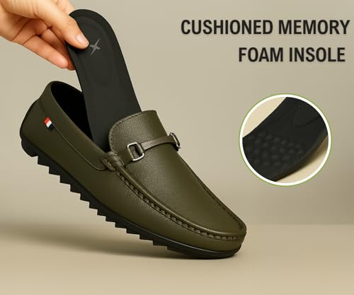 Image of Kraasa Men Premium Causal Loafers | Driving Loafers | Lighweight Slip-On's | Soft Cushioned Insole | Super Flexible, Comfortable for Men