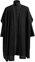 Vista 2 de Taenjooy Disfraz de profesor Snape, disfraz de mago, disfraz de mago de lujo, traje de mago, uniforme escolar, Halloween, cosplay para adultos