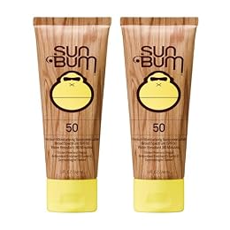 Sun Bum Original Spf 50 Sunscreen Lotion Vegan and Hawaii 104 Act Compliant (Octinoxate & Oxybenzone Free) Broad Spectrum Moisturizing UVA/UVB With Vitamin E 3 Ounce 2 Pack
