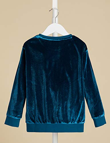 Sweat-shirt fille confortable en coton bleu 5 ans - 4