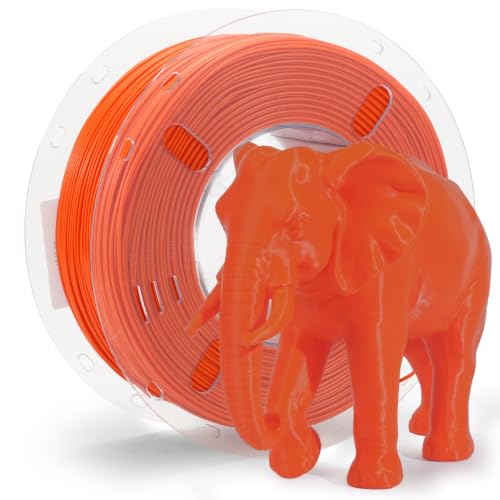 Image of VOXELAB HS PLA+ Filament 1.75mm, High Speed PLA Plus 3D Printer Filament, 1kg (2.2lbs) for Most FDM 3D Printers, Enhanced Toughness & Smooth Printing, Superior Layer Adhesion(Orange)