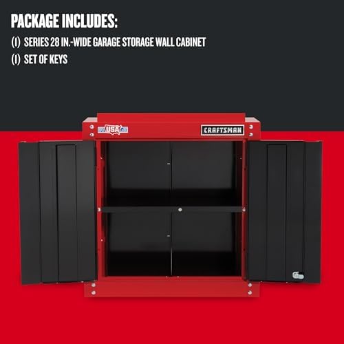 CRAFTSMAN Garage Storage, 28-Inch Wide Wall Cabinet (CMST22800RB)