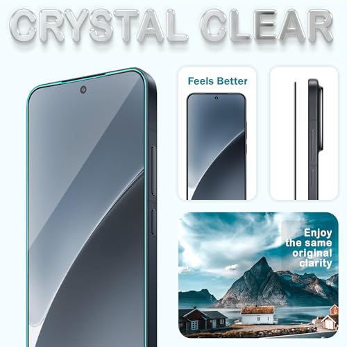 Image of ArmourPro Military Grade Gorilla Tempered Glass Compatible For Xiaomi 15 (6.36 Inch) With Easy Installation Kit for Smartphone| Edge To Edge Coverage | Black, Pack of 2