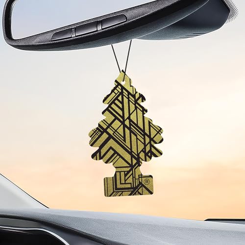Image of LITTLE TREES Car Air Freshener | Hanging Tree Provides Long Lasting Scent for Auto and Home | 24 Air Fresheners |Gold