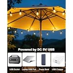 24.6Ft USB Powered String Lights,10 LED Bulb Waterproof&Shatterproof - Image 3