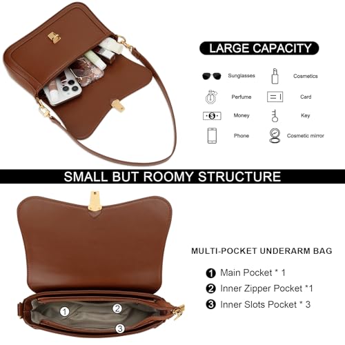 Image of KKXIU Small Shoulder Bag for Women Cute Hobo Handbags Mini Clutch Purses