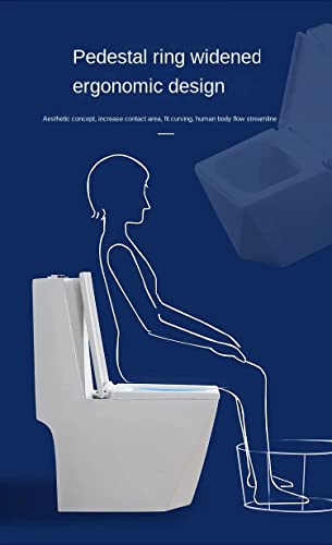 Image of Backline Ceramic Commodes For Toilet Diamond Cut | One Piece Water Closet | Western Toilet For Bathroom | With Soft Close Seat Cover - S Trap 9 inch Outlet Is From Floor (White) (7 Years Glaze Warrenty)