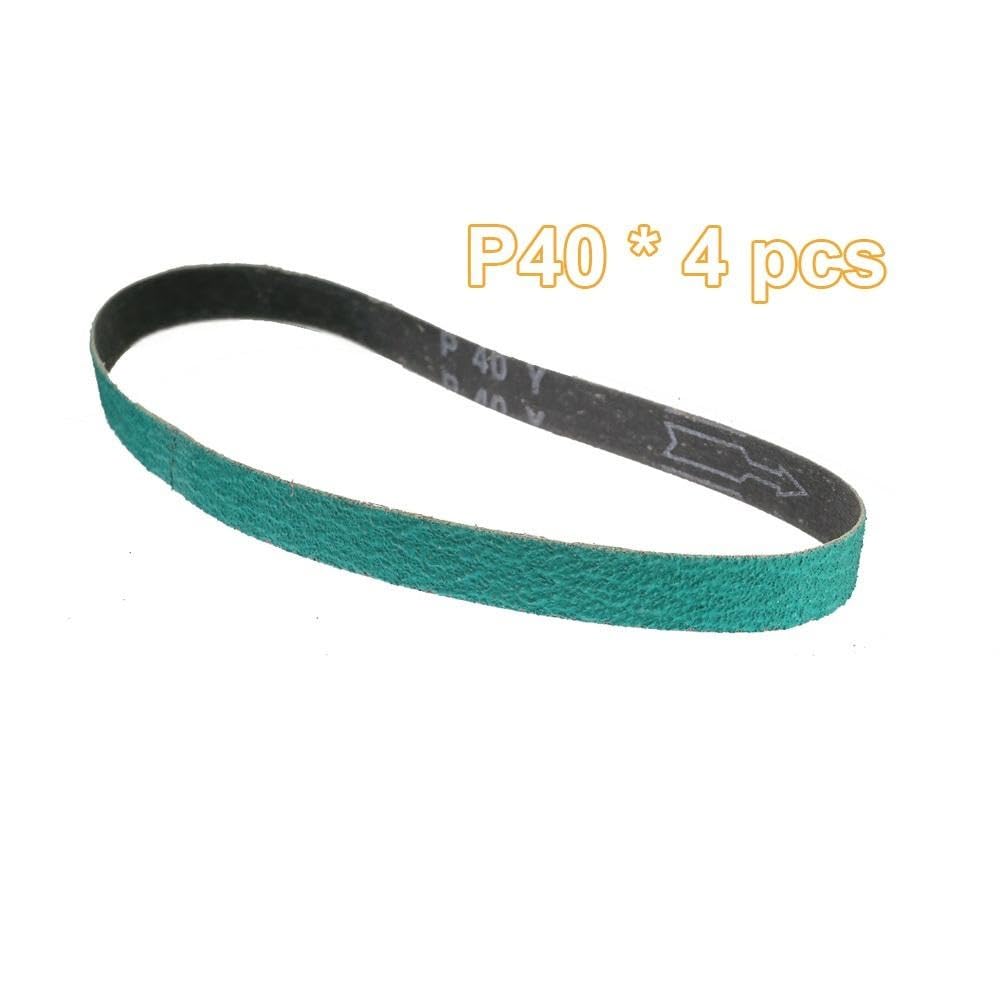 4 nastri abrasivi in ​​ossido di zirconio for la molatura delle lame - 1"x30" (25 mm x 762 mm) - 4 nastri abrasivi Z/A(40mesh)