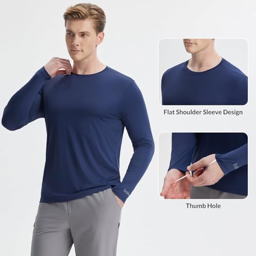 baleaf Men's Sun Shirts UPF 50+ UV Protection SPF Long Sleeve Rash Guard Fishing Outdoor Quick Dry Lightweight4