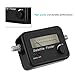 Generic TV Antenna Signal Strength Meter, Satellite Finder, White on Black