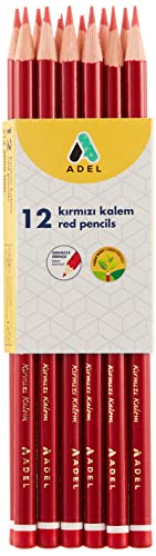 Basic Kırmızı Kurşun Kalemler, Fsc, 12'li