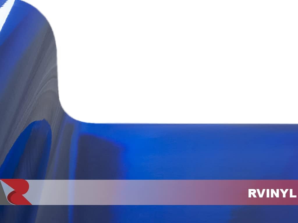 Rwraps Holographic Chrome Vinyl Car Wrap Film in Blue Neochrome - 5ft x 3ft - Vehicle Sheet Roll with Adhesive Back and Air Release Technology