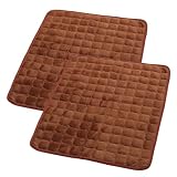 Cabilock Sofa Armlehnenpolster Kaffeefarben aus Flusen, rutschfest
