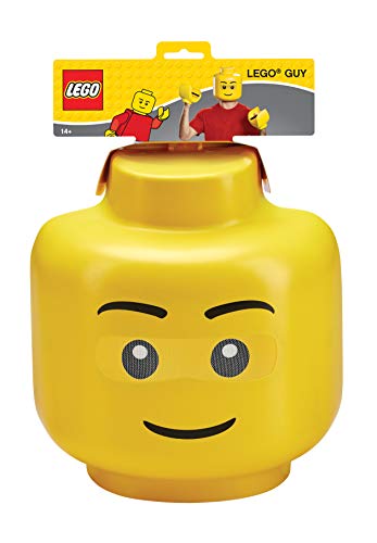 Disguise Men's Lego Iconic Mask & Hands Adult Costume Kit, -Yellow, One Size Adult #TOP2