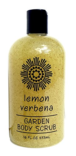 Greenwich Bay LEMON VERBENA Body Scrub, Enriched with Moisturizing Shea Butter and Blended with Exfoliating Loofah, Garden Collection 16 oz
