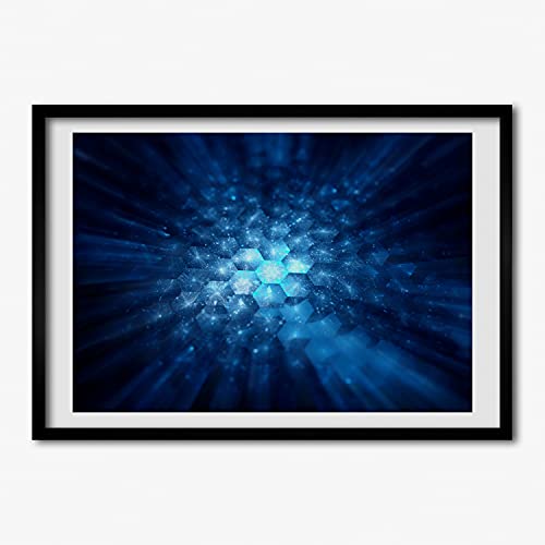 Peinture photo 70x50 cm sous cadre MDF Tulup pour salon moderne