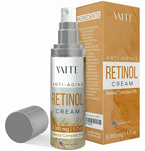 Retinol Face Cream 5% Eye Moisturizer with Hyaluronic Acid, Vitamin E for Fine