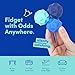 Speks Odds Soft Silicone Fidget Magnets | Silent Stress Relief Toys | Textured Magnetic Balls for Adults & Teens 14+ | Blue